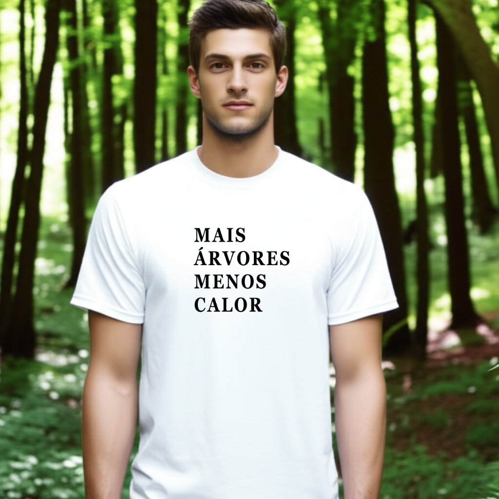 Nome do produto: Camiseta - Árvore e calor