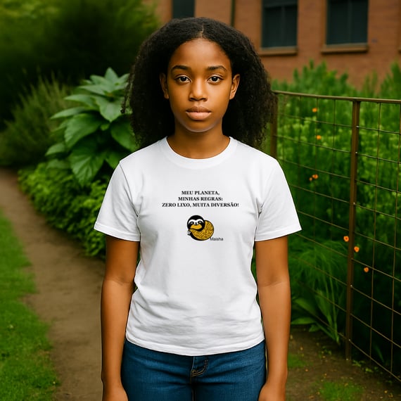 Camiseta infantil - Meu planeta, minhas regras