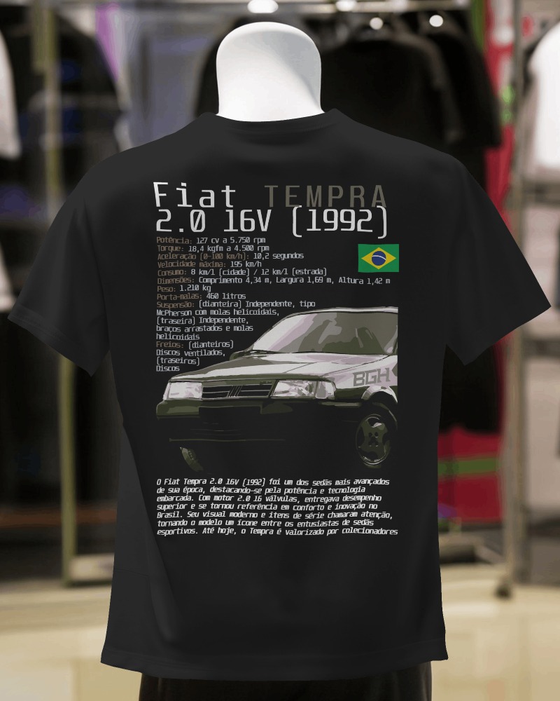 Nome do produto: Camiseta Fiat Tempra