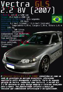 Nome do produto Camiseta Vectra GLS 2.2