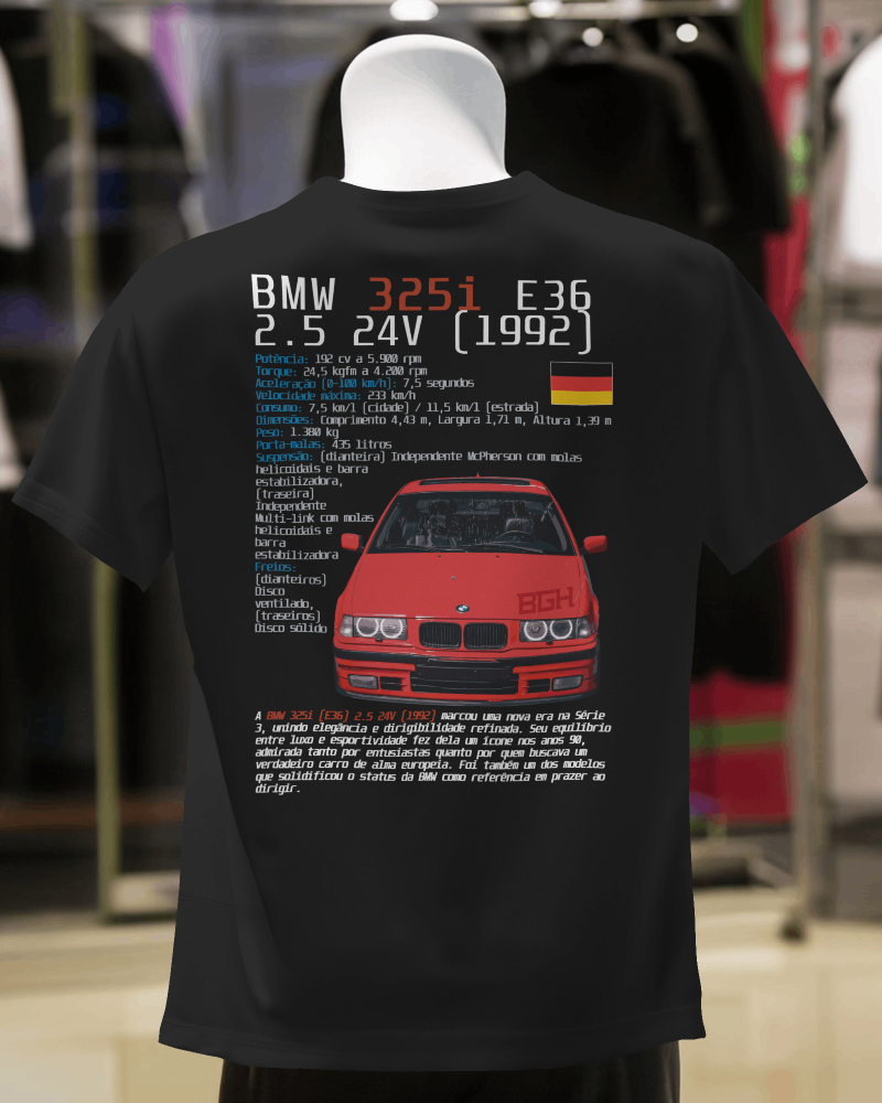 Camiseta BMW 325i E36