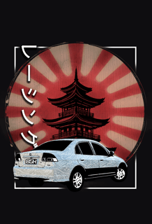 Nome do produto Camiseta Civic JDM (preta)