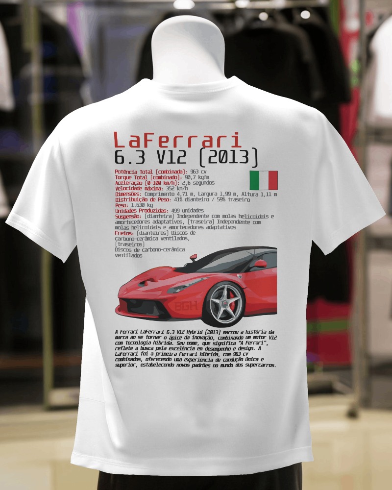 Camiseta LaFerrari (branco)