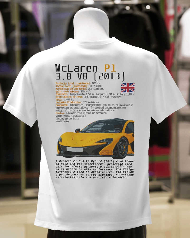 Camiseta McLaren P1 (branco)