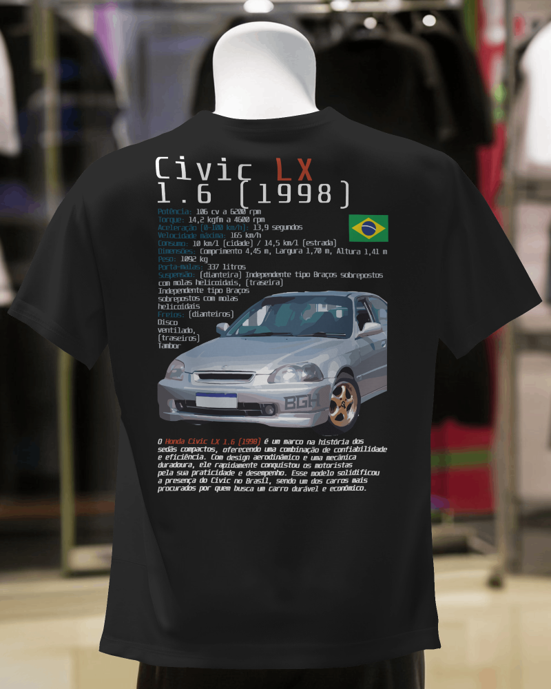 Camiseta Civic LX 1.6 (1998)