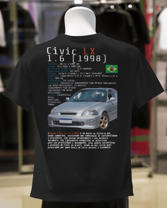 Camiseta Civic LX 1.6 (1998)