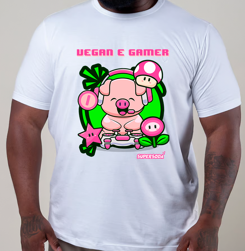 Nome do produto: Vegan e Gamer (Plus Size)