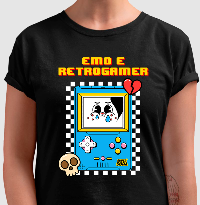 Emo e Retrogamer (Baby Look)