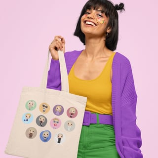 Nome do produto  Ecobag “Bonequinhas da TayTay”