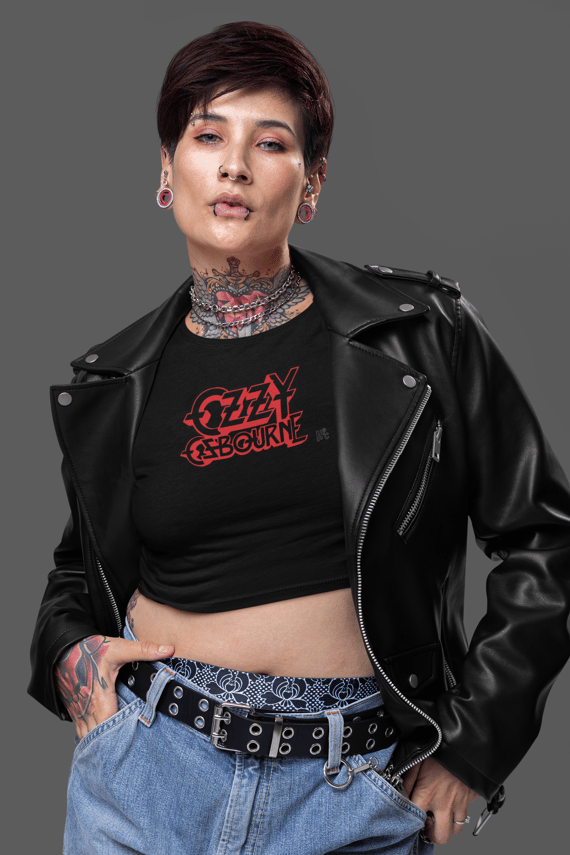 CROPPED OZZY RED