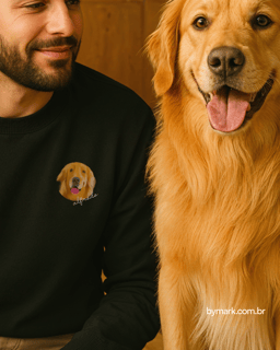 Nome do produto Moletom Fechado Personalizado Ilustração Desenho da Foto