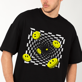 Nome do produto Camiseta Oversized Smile Cube
