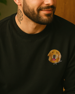 Nome do produto Moletom Fechado Personalizado Ilustração Desenho da Foto