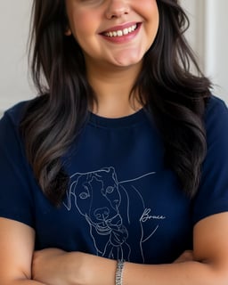 Nome do produto Camiseta T-shirt Personalizada Desenho Foto Arte Pet Cachorro Gato 