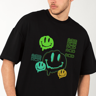Nome do produto Camiseta Oversized Acid Smile