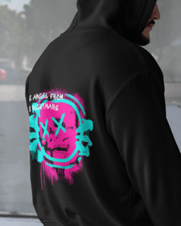 Nome do produto Moletom Jaqueta zíper e capuz Blink 182 The Angel From my Nightmare