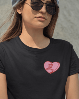 Nome do produto Camiseta Tshirt cute but psycho