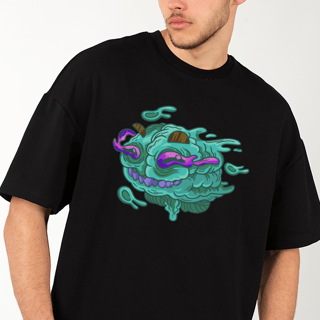 Nome do produto Camiseta Oversized Estampada Monster II