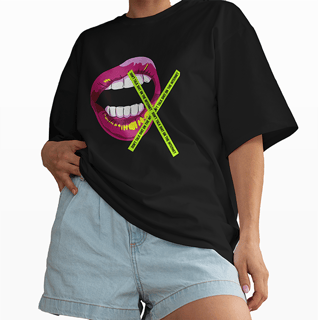 Nome do produto Camiseta Oversized Dont talk sh1t