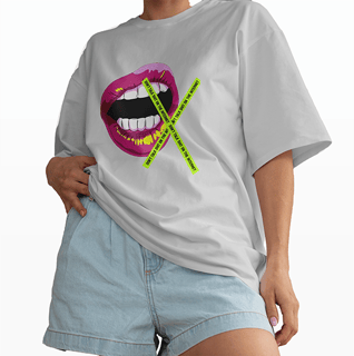 Nome do produto Camiseta Oversized Dont talk sh1t