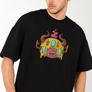 Nome do produto Camiseta Oversized Estampada Monster