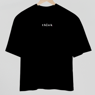 Nome do produto Camiseta Oversized - think
