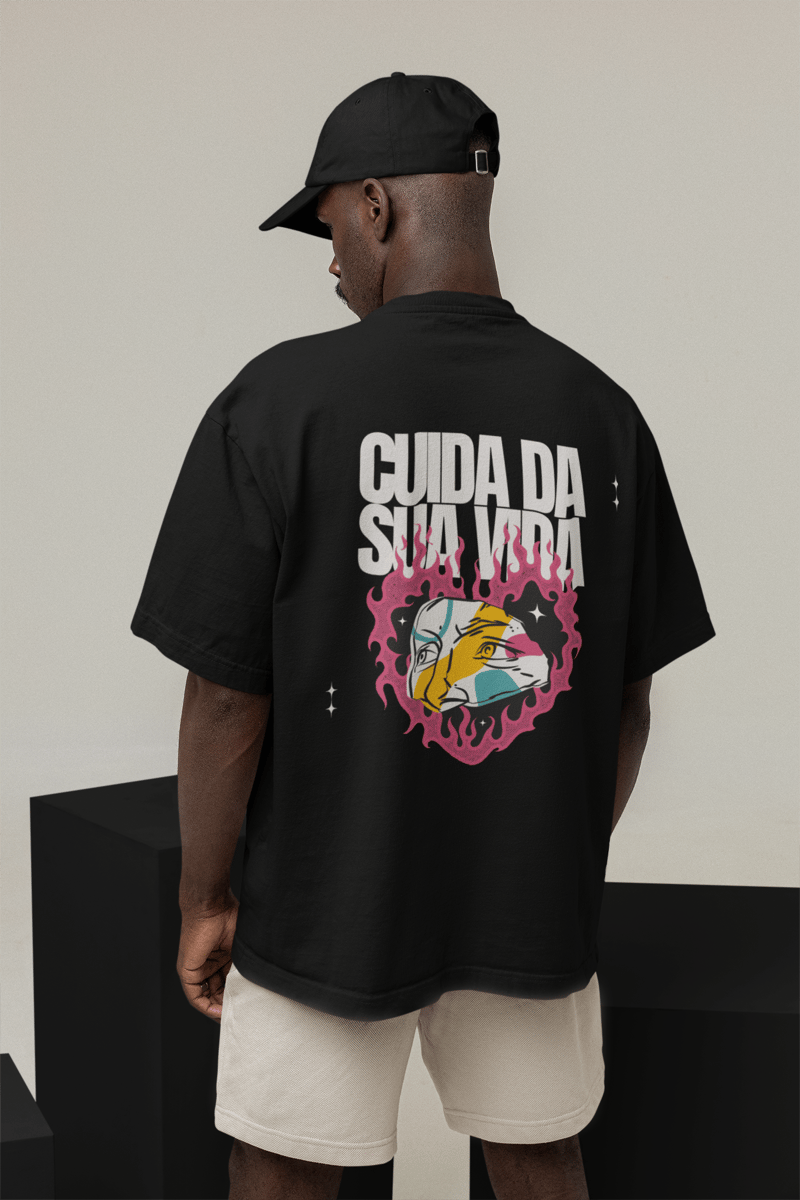 Nome do produto: Camiseta Oversized Cuida da sua vida