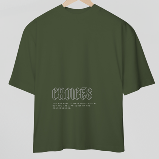 Nome do produto Camiseta Oversized - Choices