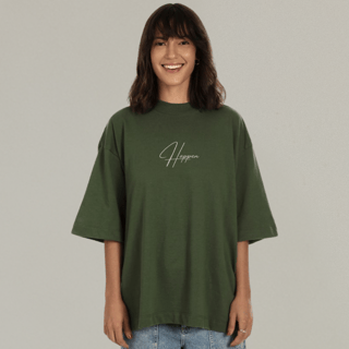 Nome do produto Camiseta Oversized - Happen