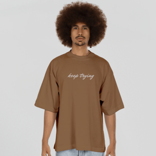 Nome do produto Camiseta Oversized keep trying