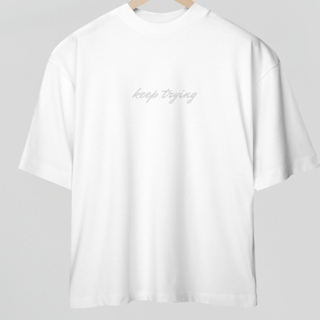 Nome do produto Camiseta Oversized keep trying