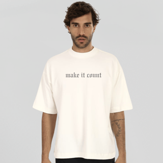 Nome do produto Camiseta Oversized - Make it count