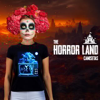 Nome do produto Camisetas Feminina Babylook Long - Filmes de Terror - Fright Night (A Hora do Espanto)