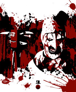 Nome do produto Camisetas Feminina Babylook Long - Filmes de Terror - Terrifier (Aterrorizante) - Art, o palhaço