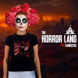 Nome do produto Camisetas Feminina Babylook Long - Filmes de Terror - Nightmare on Elm Street (Hora do Pesadelo) - Freddy Krueger