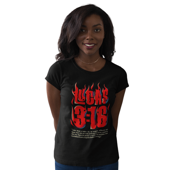 Camiseta Cristã Lucas 3:16 | Baby Long Prime