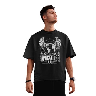 Nome do produto Camiseta Oversized (Frente) - Apocalipse 2:26
