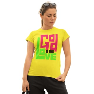 Nome do produto Camiseta Cristã God is Love | Baby Long Quality