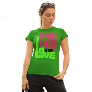 Nome do produto Camiseta Cristã God is Love | Baby Long Quality