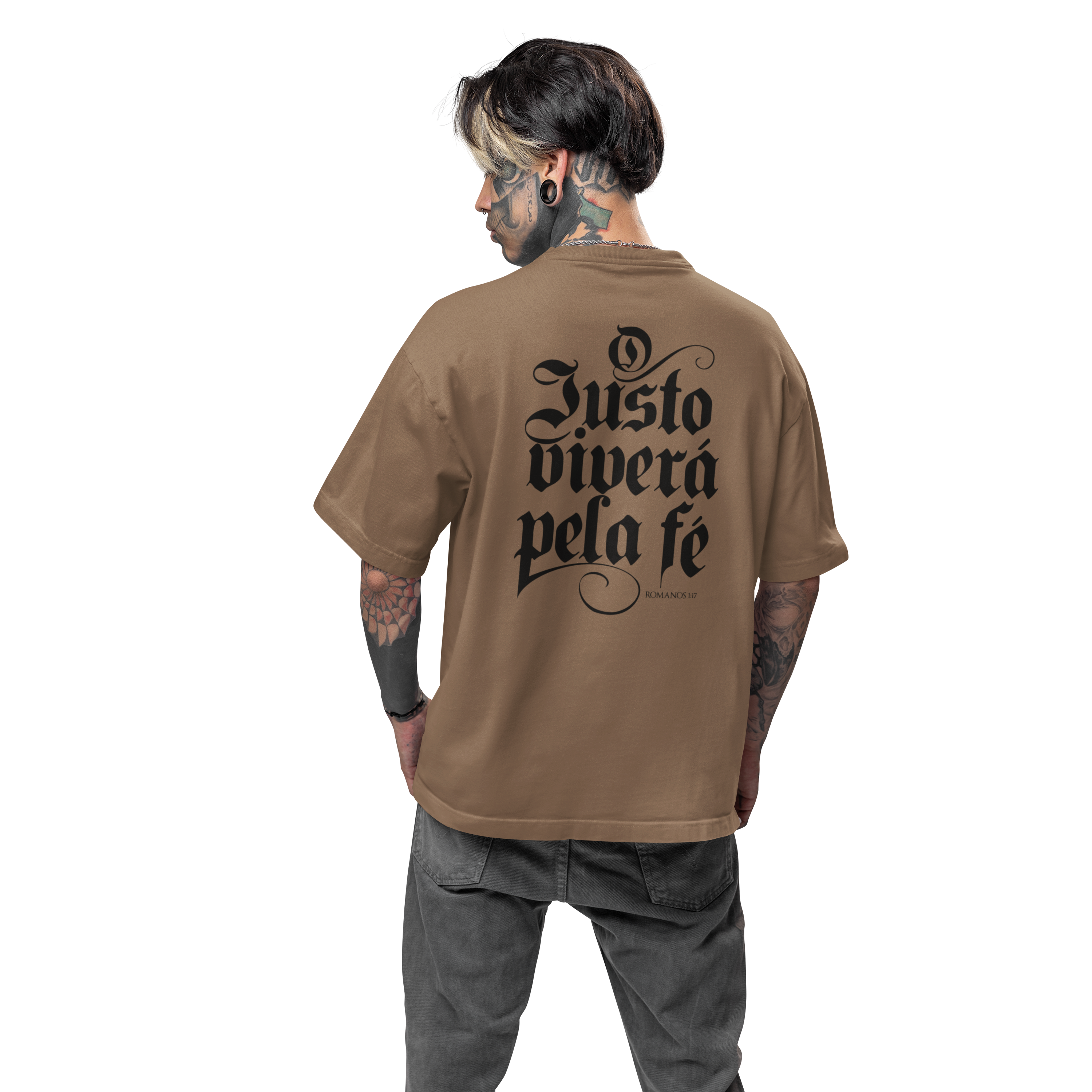 Camiseta Oversized - Romanos 1:17