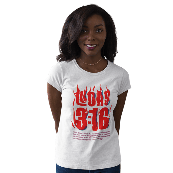 Camiseta Cristã Lucas 3:16 | Baby Long Prime