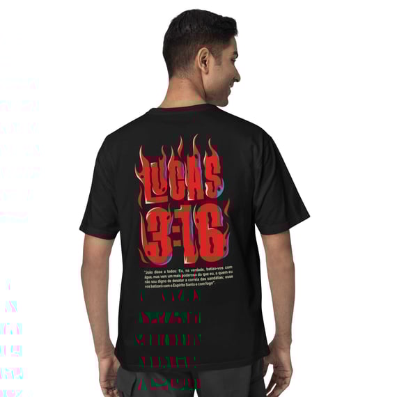 Camiseta Cristã Lucas 3:16 | Oversized