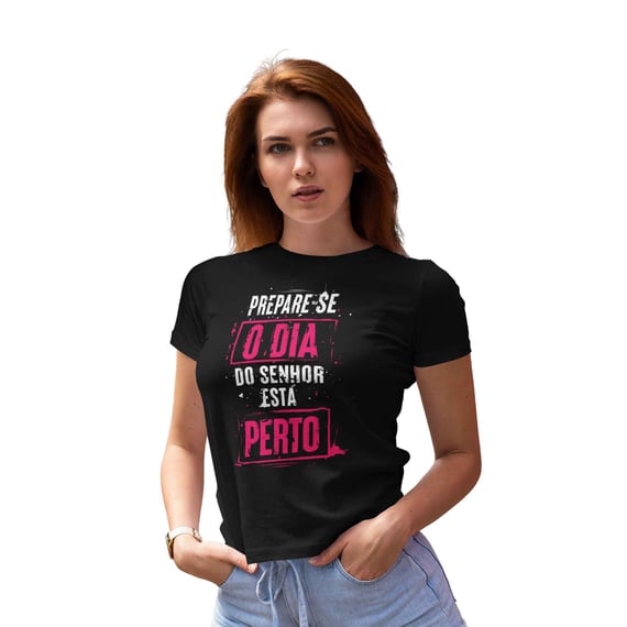 Camiseta Cristã Prepare-se | Baby Long Prime