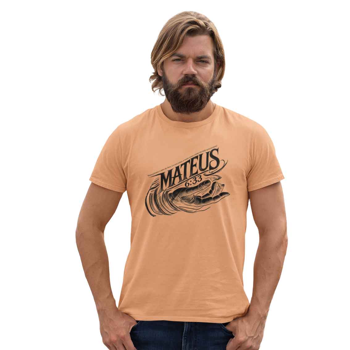 Camiseta Estonada - Mateus 6:33