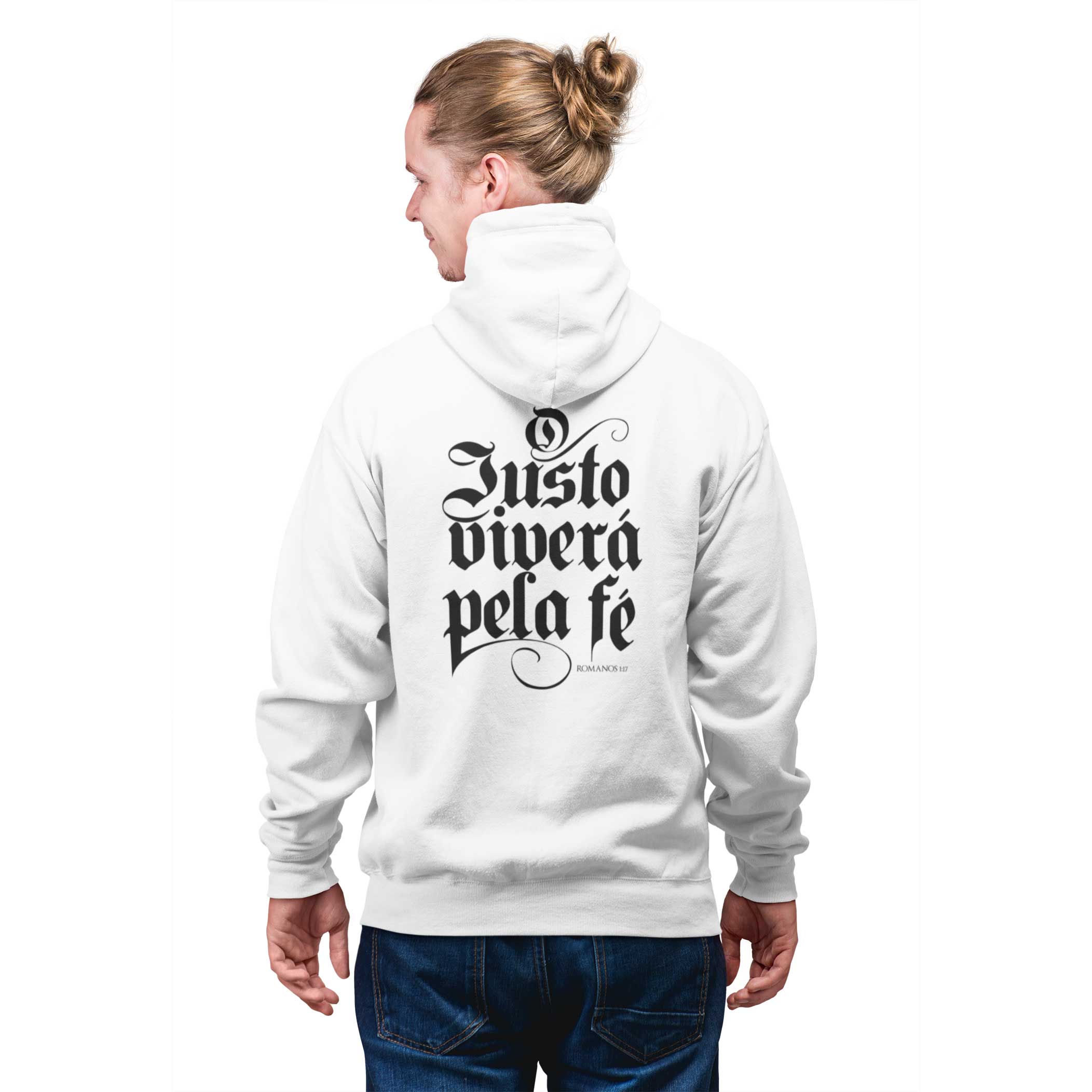 Moletom com ziper - O justo viverá pela fé