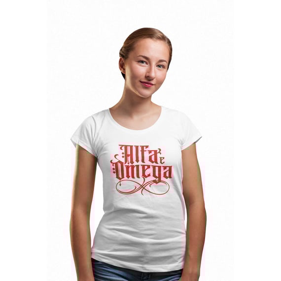 Camiseta Cristã Alfa e Ômega | Baby Long Prime