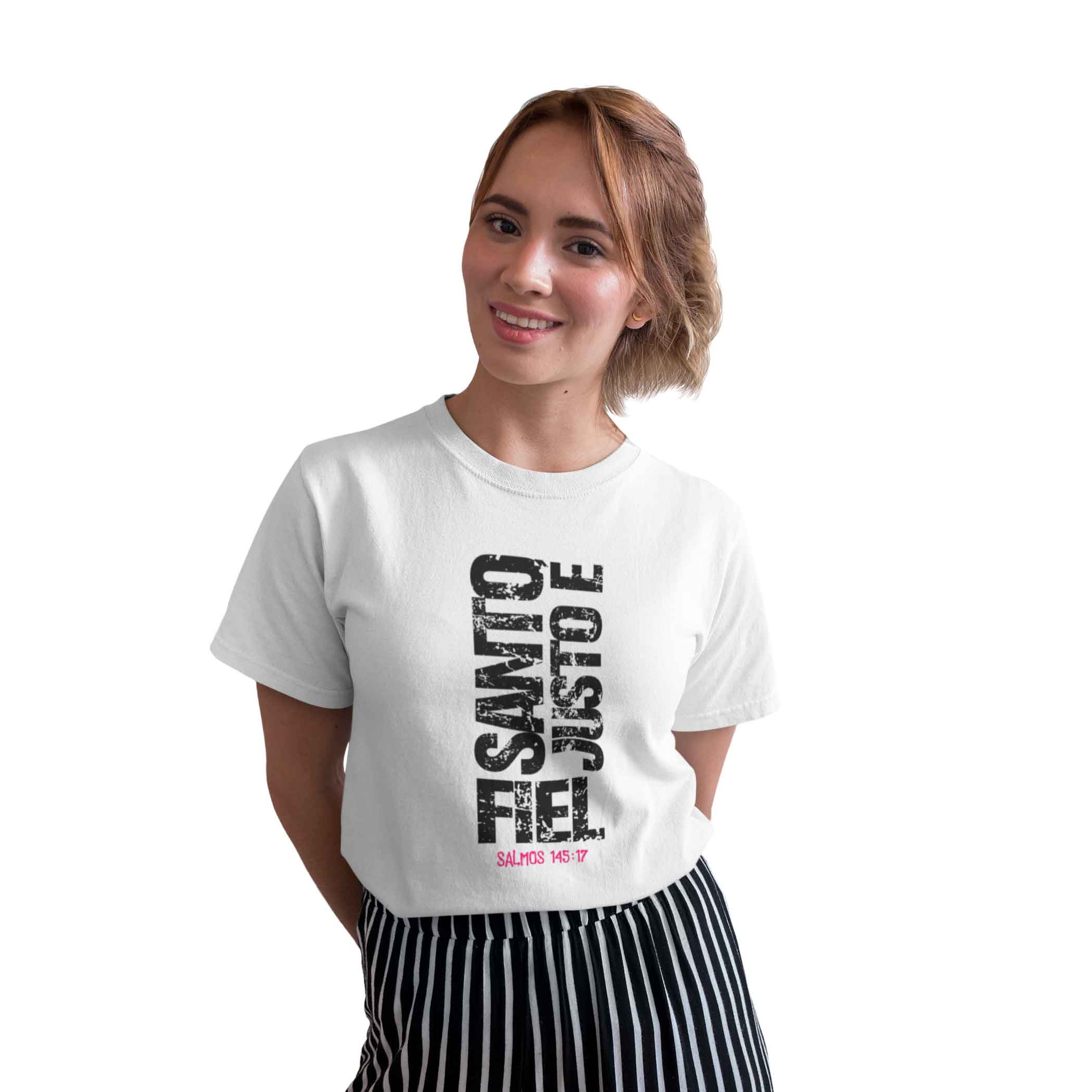 Camiseta Classic - Santo, Justo e Fiel