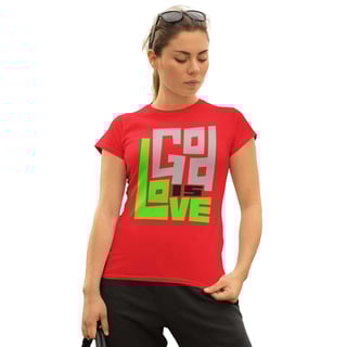 Nome do produto Camiseta Cristã God is Love | Baby Long Quality
