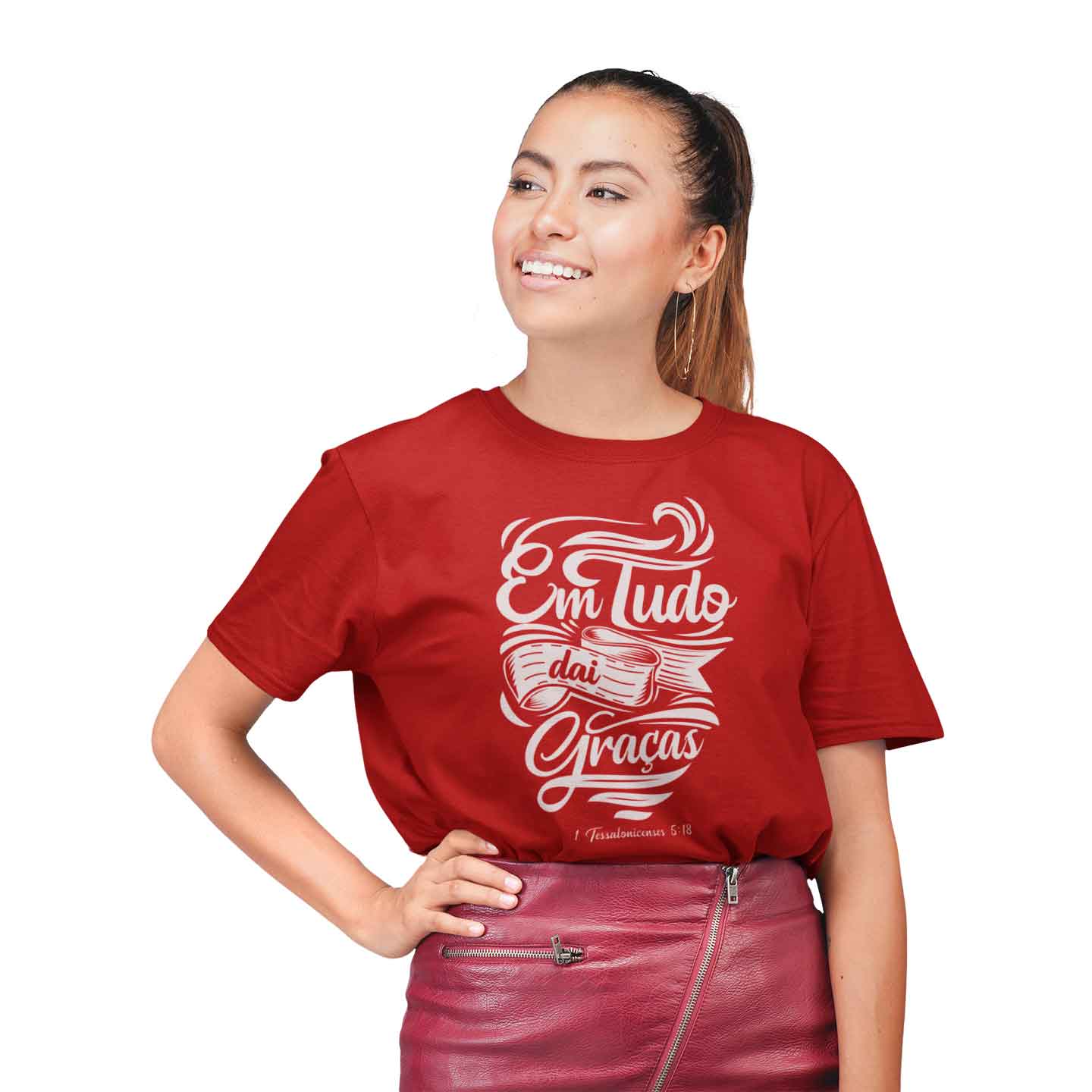 Camiseta Quality - Em tudo daí graça
