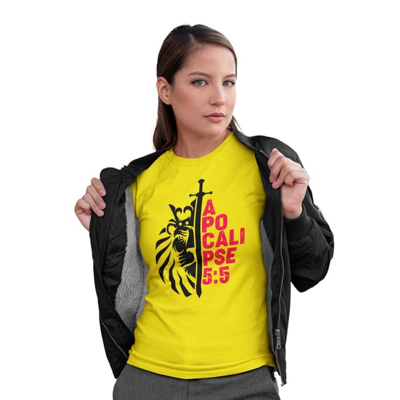 Camiseta Cristã Apocalipse 5:5 | Baby Long Quality